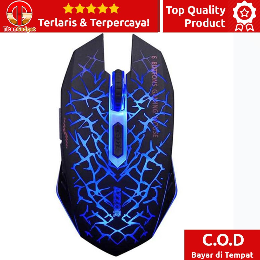 Wireless Gaming Mouse Silent 2400 DPI - M6 TitanGadget