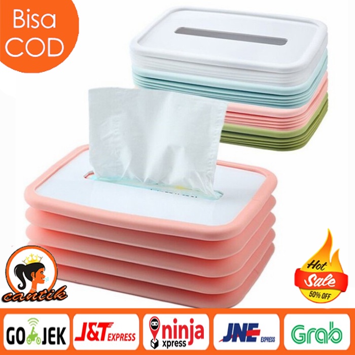 Kotak Tisu Lipat Silikon Fleksibel Tempat Tissue Box Silicon Elastis