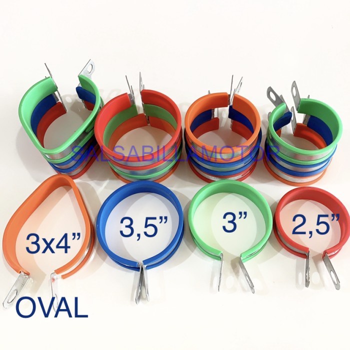 BREKET KNALPOT/KLEMAN KLEM KNALPOT RACING BEBEK-MOGE BULAT/OVAL SALSABILAMOTOR