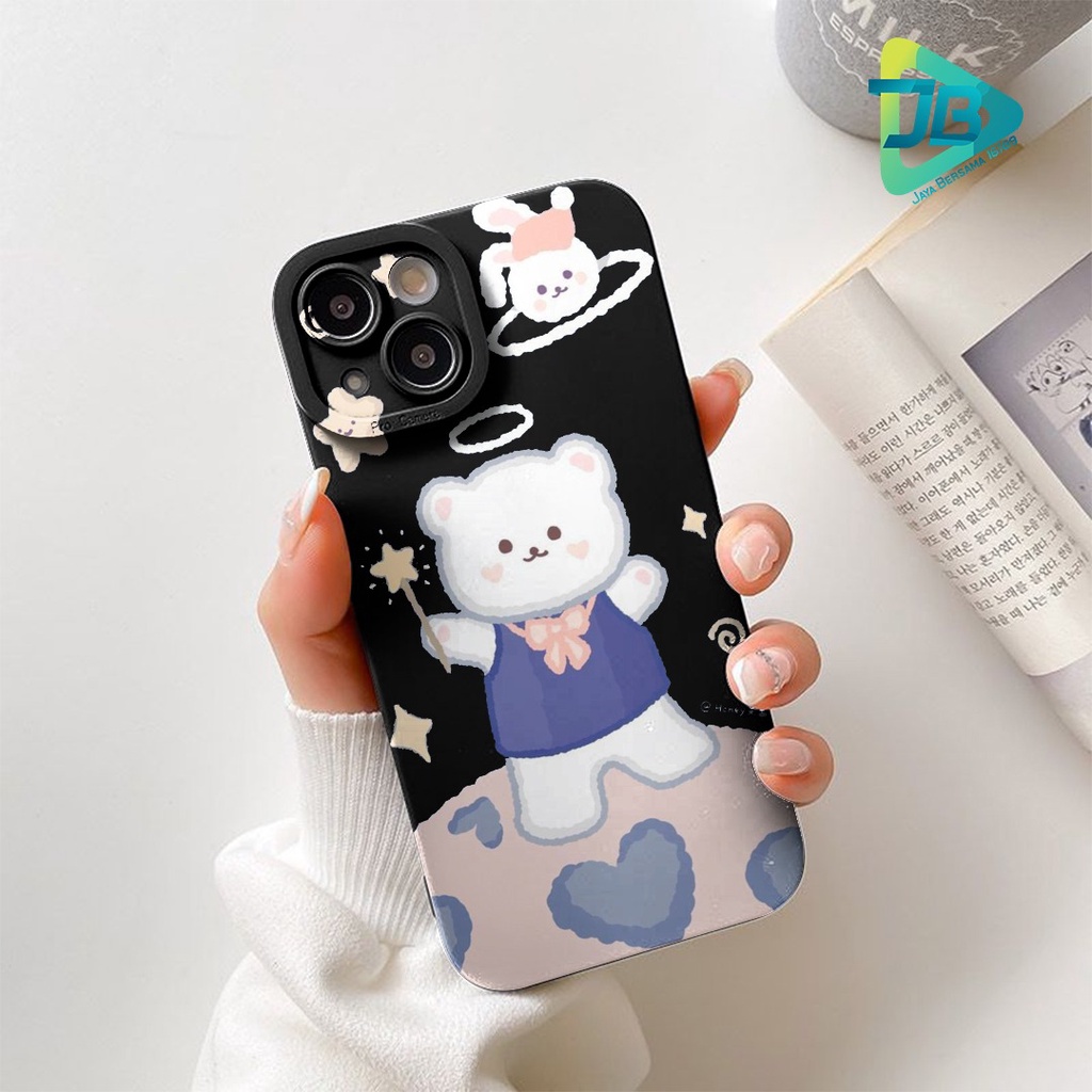 SOFTCASE PROCAMERA CUSTOM LOVELY BEAR OPPO VIVO SAMSUNG REALME XIAOMI IPHONE INFINIX FOR ALL TYPE JB5748