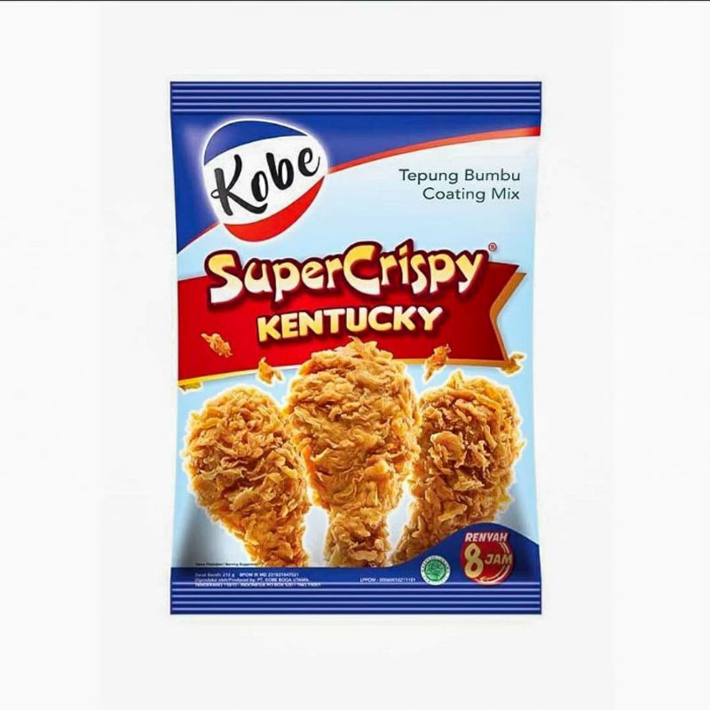 

Tepung Bumbu Kobe Super Crispy Kentucky 210 gr / Kobe Kentucky Super Crispy 210 gr / Tepung Kobe Crispy 210 gram