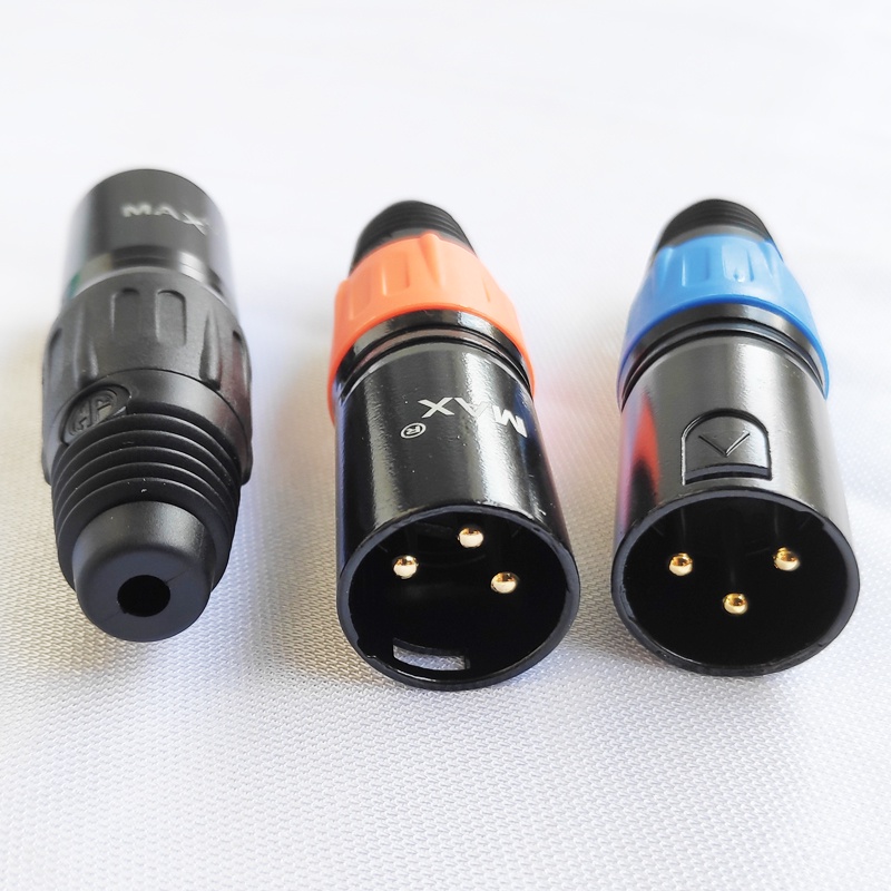 JACK CANON JANTAN METAL HITAM TEMBAGA JACK MICROPHONE MALE CANON CONNECTOR KONEKTOR CANON JANTAN