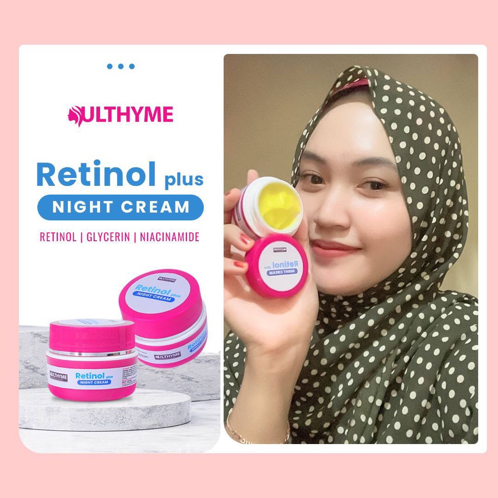 Ulthyme skincare Krim malam Retinol Night Cream