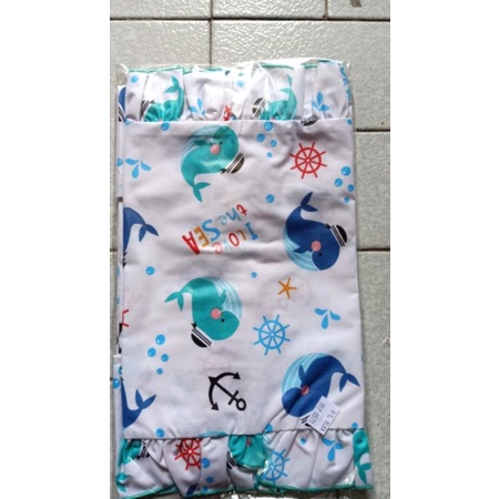 Sarung bantal + guling bayi katun / Sarung bantal dan guling bayi motif karakter anak