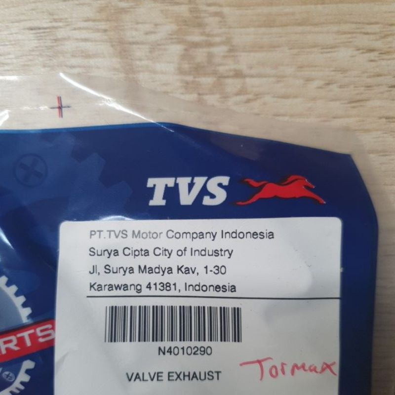 Klep Tormax EX TVS. valve exhaust