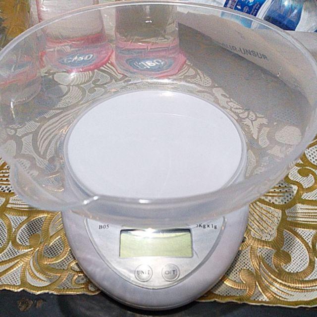 Timbangan Dapur Mangkok 5 Kg Mangkuk Kitchen Scale Digital Bowl Daging Sayur Bawang Murah Praktis Ri