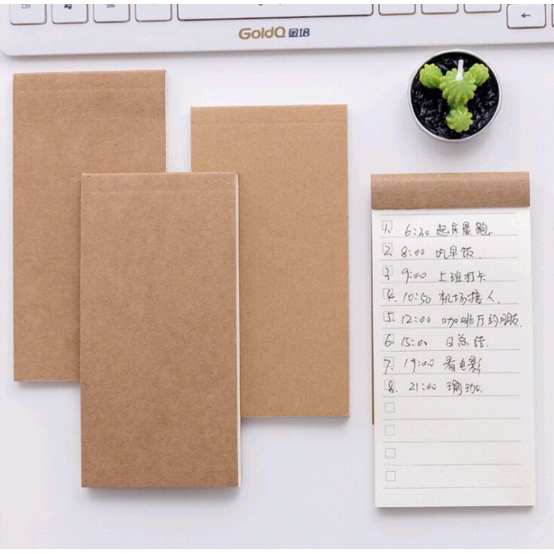

[TKOEN] [OEN] Buku to do list/ Catatan / Pengingat / JURNAL / DIARY BAHAN KERTAs KRAFT korea style