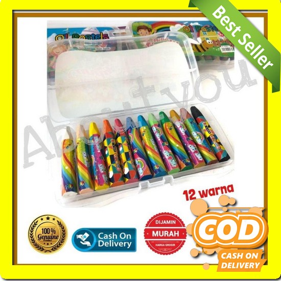 

Best Seller Crayon Mewarnai Anti Kotor Non Toxic Untuk Anak Isi 24 Pc Crayon Krayon Oil Pastel Set