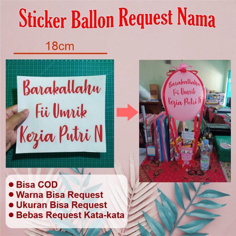 STICKER BALON CUSTOM I STICKER CUSTOM ULANG TAHUN I STICKER BALLON