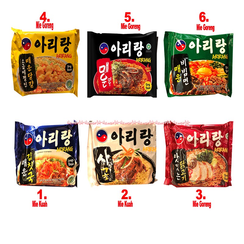 Arirang Dry Base 130gr Soup Base Mie Korea Spicy Bimbim Ramyun Mie Goreng Mie Kuah Salted Egg Korean Noodle Soup Spicy Kimchi Kimci Mi Telur Asin Ari Rang