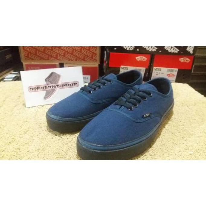 More Walk Sepatu Vans Authentic Navy Sole Black / Vans Murah / Supplier Sepatu