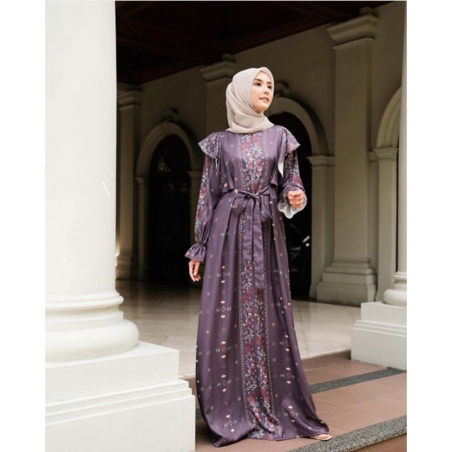 TERMURAH RUMI DRESS VANILLA HIJAB brunette