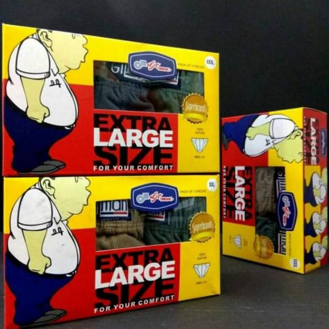 GT Man Big size celana dalam pria  MBS  XXL. .XXXL. XXXXL