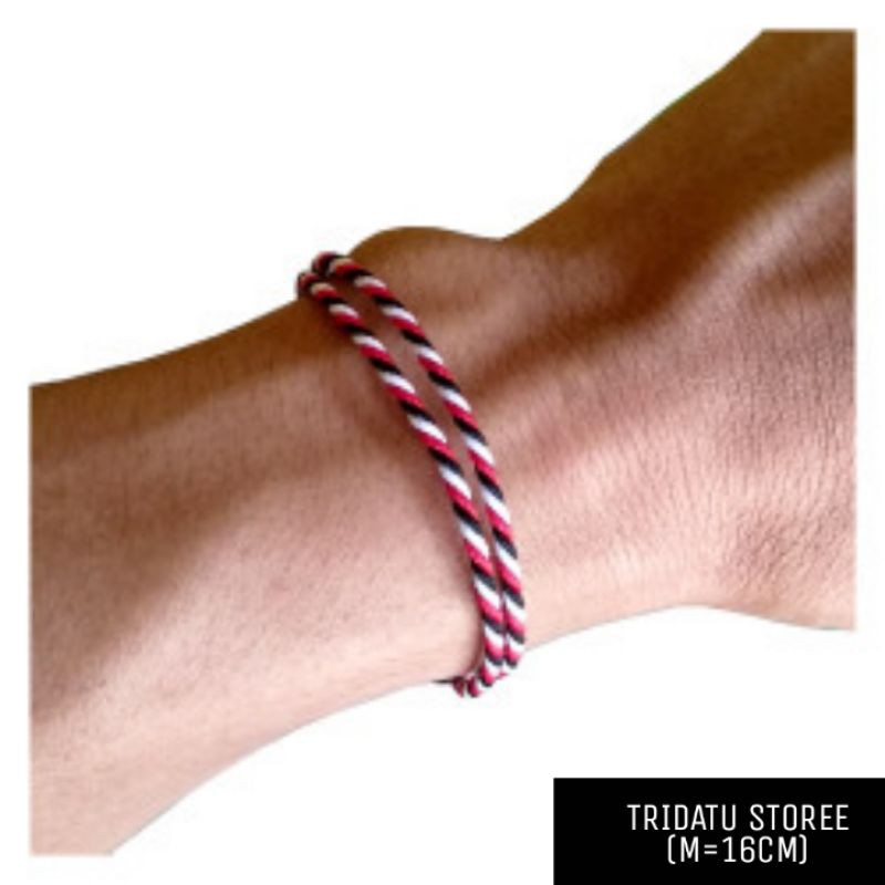 Gelang Tridatu Unik Best Seller Khas Bali-M=16 CM