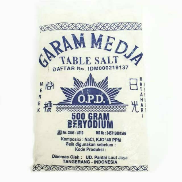 

Garam medja matahari 500gram