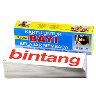 Kartu Belajar Baca untuk bayi & Balita Bahasa Indonesia Seri - 2