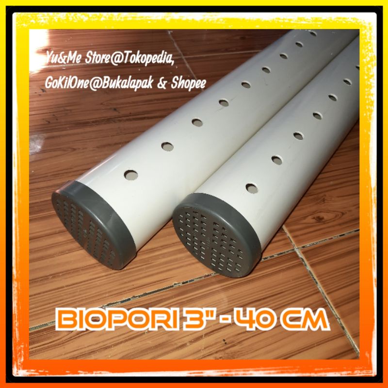 Paket Biopori 3" | 40 Cm | Set Tutup 3 Inch Pipa Resapan Banjir Sumur Jalan Taman