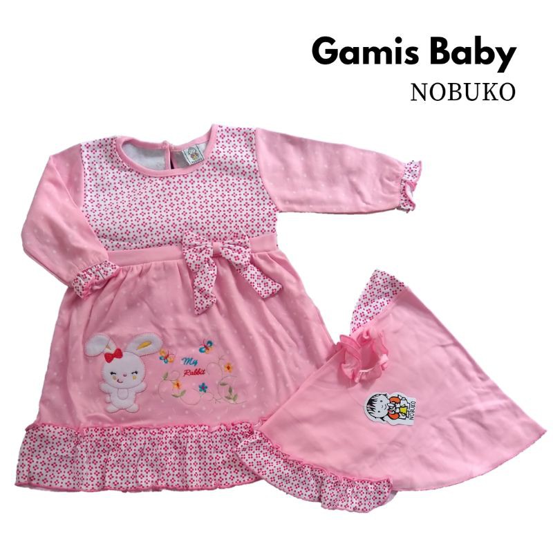 Gamis anak / gamis bayi perempuan / gamis baby nobuko