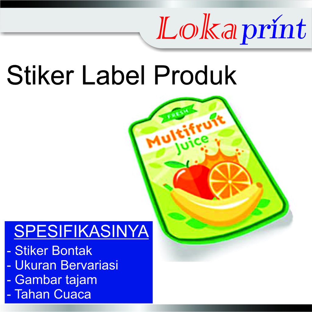 

Stiker Produk Makanan Ringan / Sticker Label Makanan