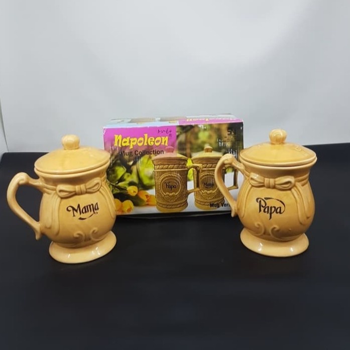 Mug Mama Papa Napoleon - Cangkir set mama papa - mug set