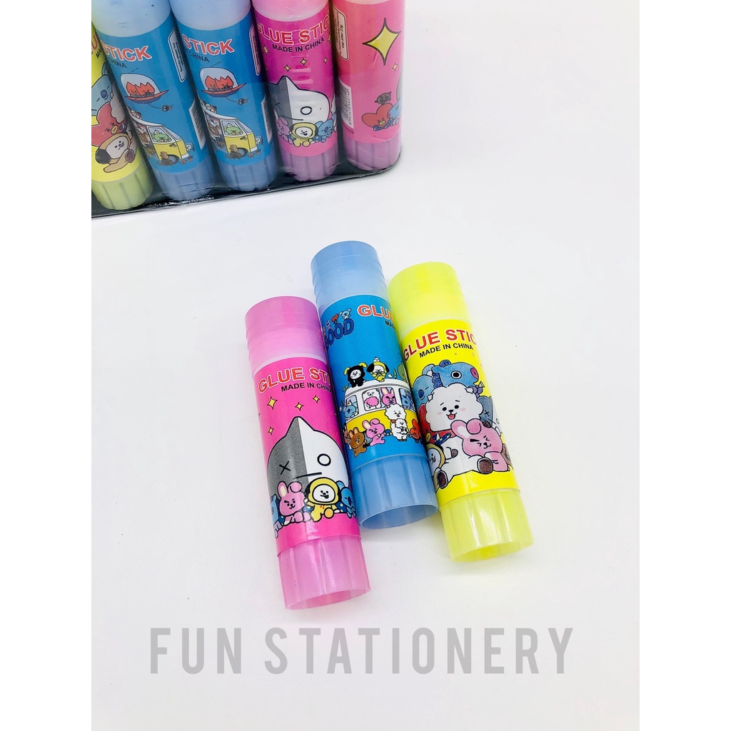 (24 PCS) GLUE STICK 23GR BT21 / LEM KERTAS / LEM STICK