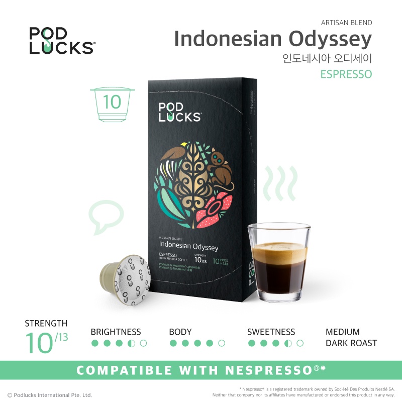 

Podlucks Indonesian Odyssey Capsule Coffee