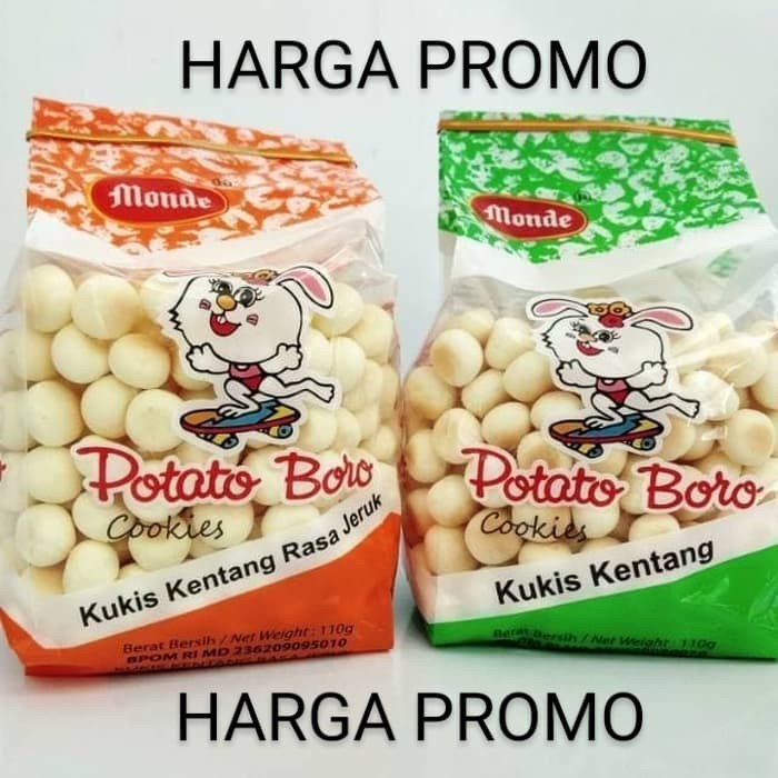 

T20R Kue Monde Potato Boro Green 110 Gr / Monde Potato Boro Orange 110Gr - Original Hijau Ht501