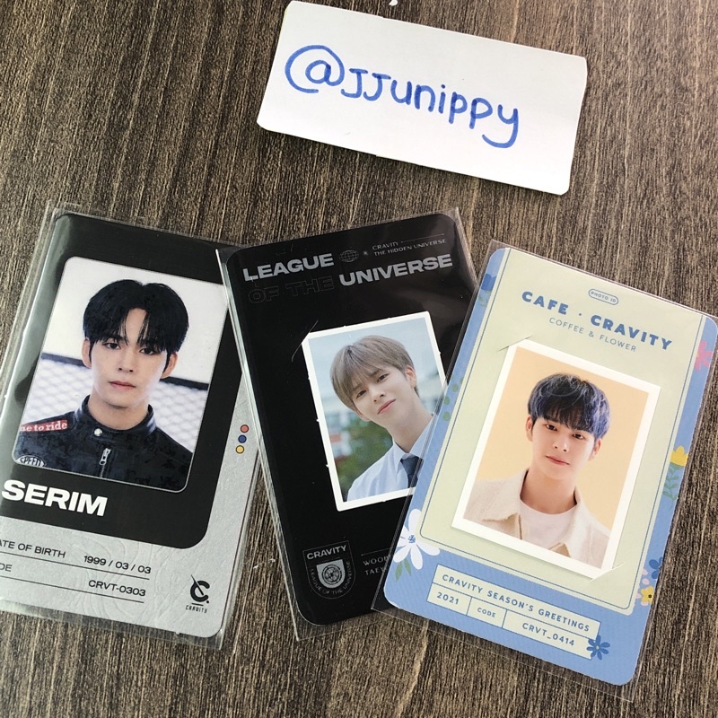 Official Id Card Cravity Serim Allen Jungmo Woobin Wonjin Minhee Hyeongjun Taeyoung Seongmin