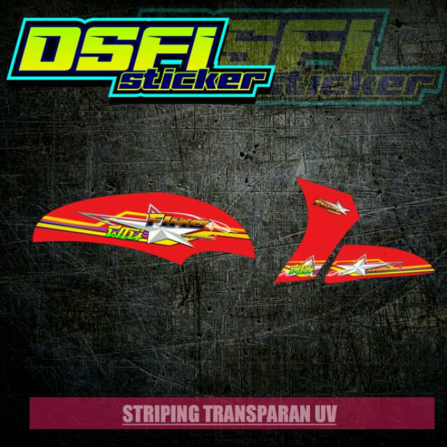 Striping fino karbu transparan
