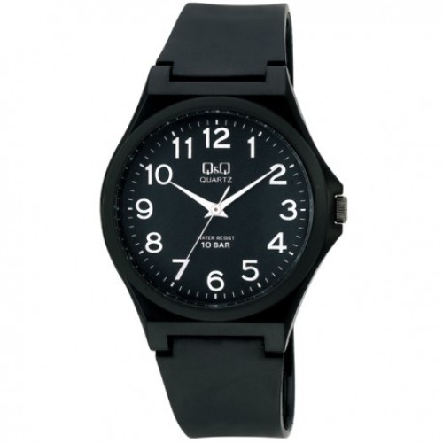 Q&Q QNQ QQ VQ66 VQ66J VS42 VS42J SERIES ORIGINAL ANALOG WATCH RUBBER BAND JAM TANGAN PRIA TALI KARET