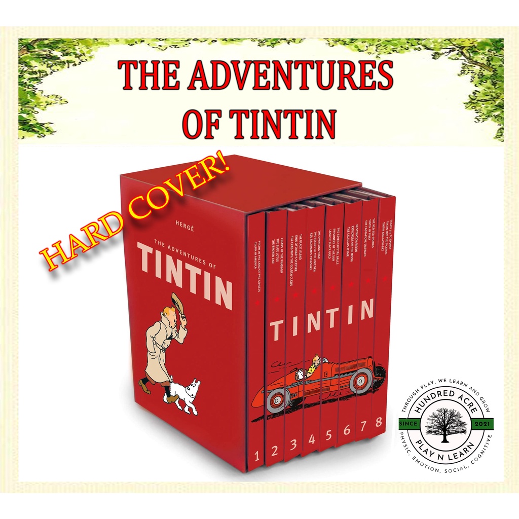 

The Adventures of Tintin - 1 Set Collection 8 Books HARD COVERS [Buku Anak Import]