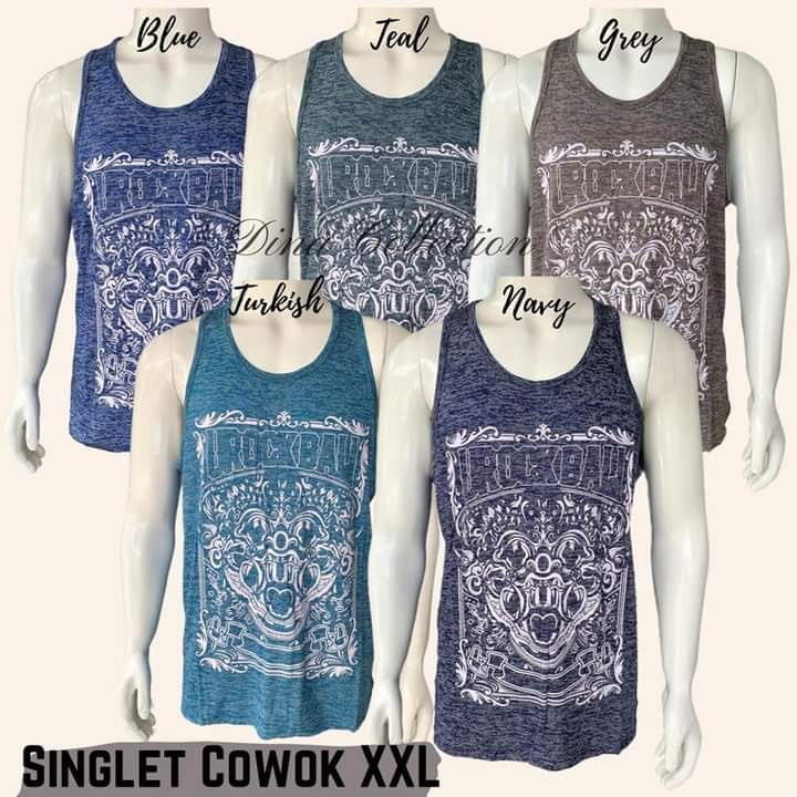 Baju singlet serat Barong Rock Bali kaos oblong