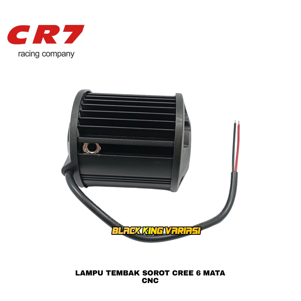 Lampu Tembak Sorot 6 Mata LED Cree CWL Kotak CR7 Mobil Motor Waterproof