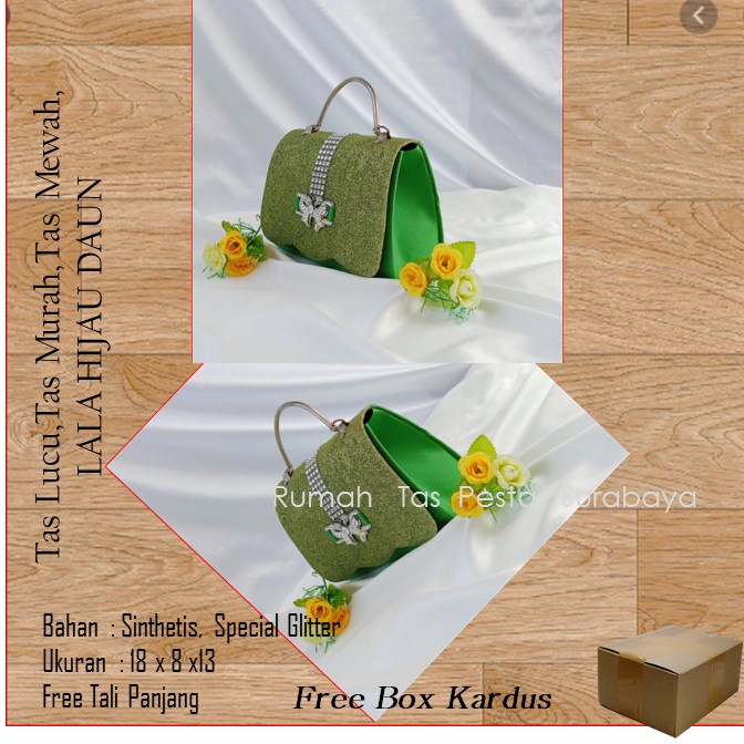 Tas Lucu,Tas Murah,Tas Mewah,LALA HIJAU DAUN