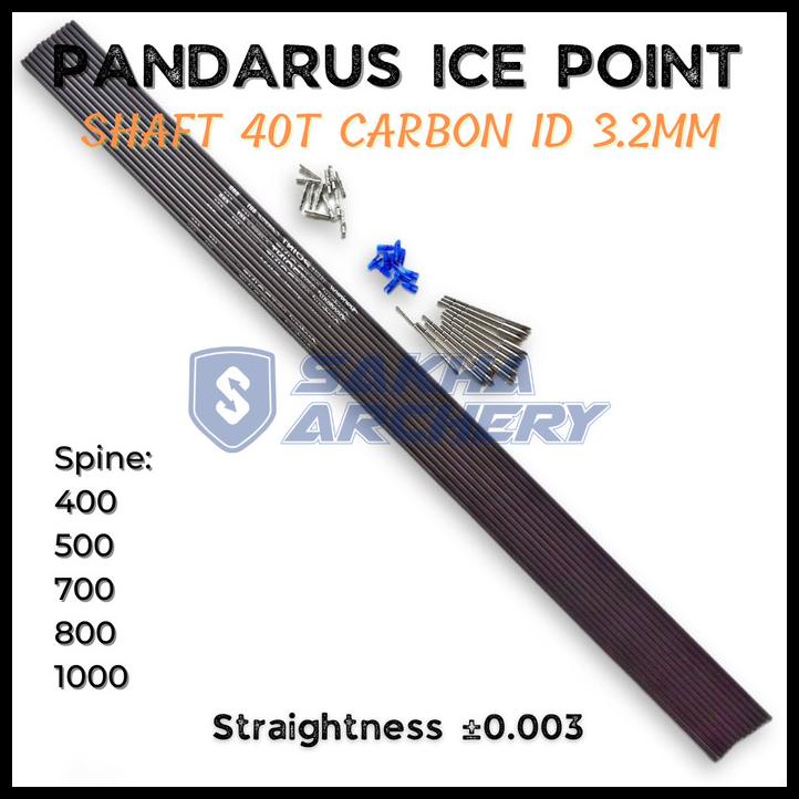 Arrow Carbon Pandarus Mirip Easton X10 Spine 600 S/D 1000 Belum Rakit