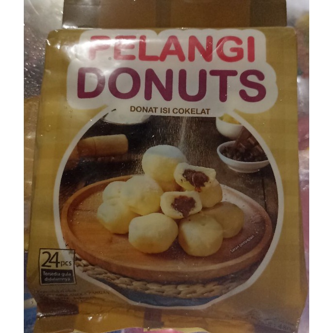 

Donat Pelangi isi Coklat 24pcs