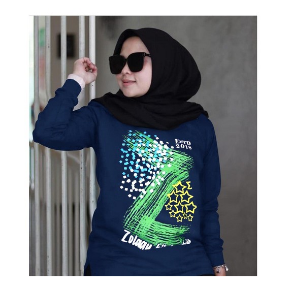BISA COD✓ BLOUSE GRAVIT JUMBO / KAOS ATASAN ZOLAQU / ATASAN MUSLIM LENGAN PANJANG / ATASAN WANITA JU