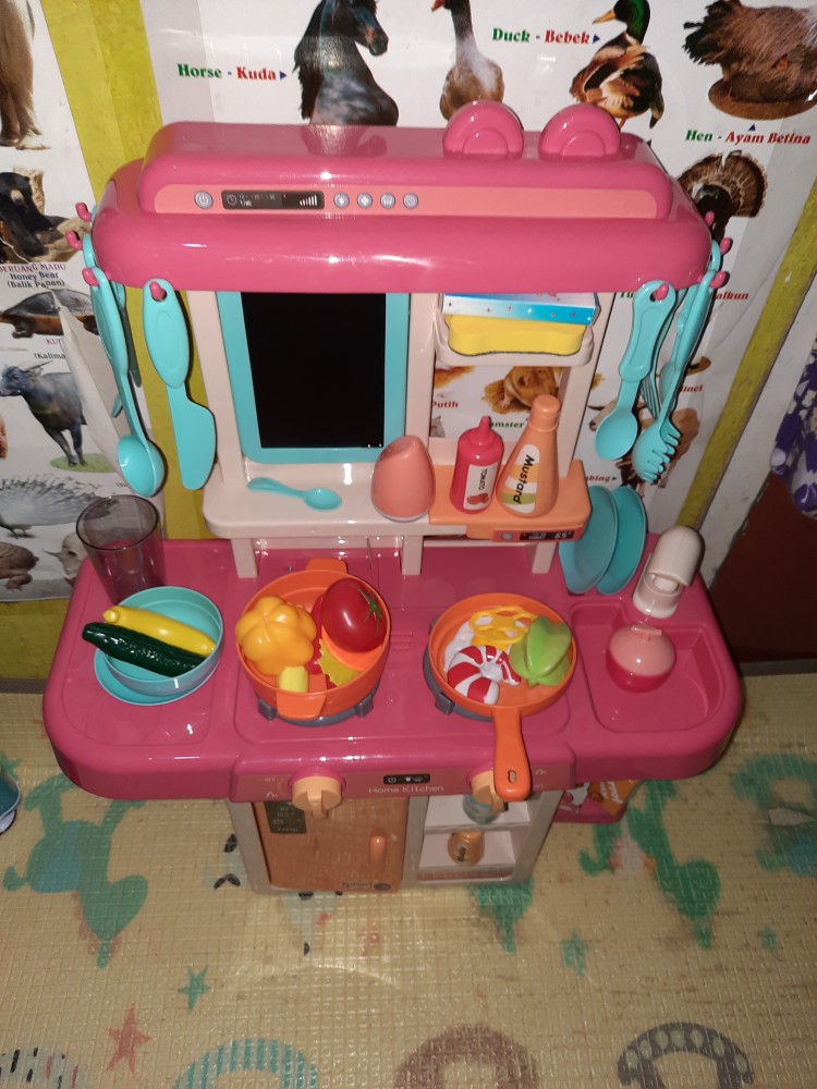 Tma / Mainan Anak Spraying Mist Kitchen / Kitchen Set Uap Ukuran Besar