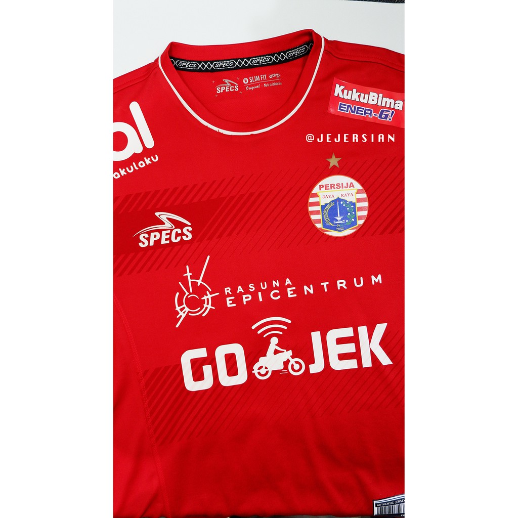 JERSEY ORIGINAL Persija Jakarta Home 2018 Nameset Ismed Sofyan #14 Size M VGC RARE