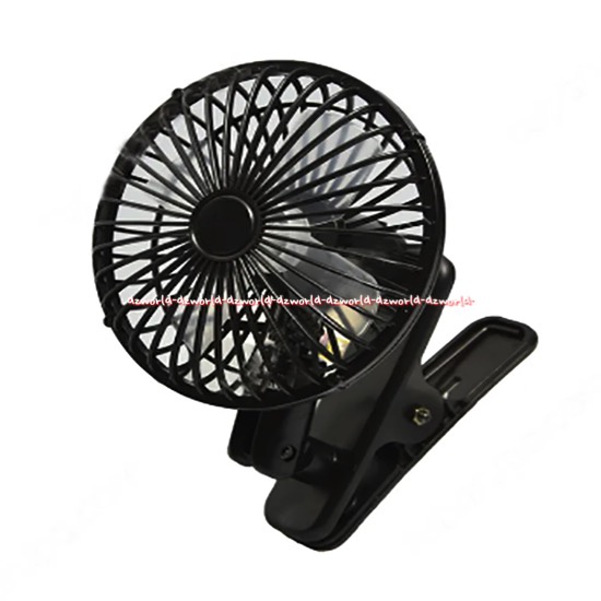 Hebe Clip Car Cooling Fan Kipas Angin Mobil Model Klip Mobile Fan dengan Colokan Mobil Lighter Hitam Hebbe