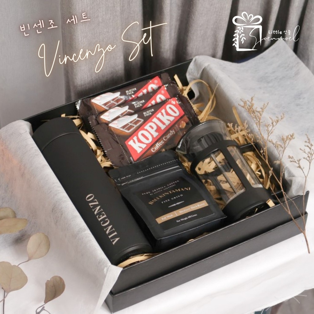 

Vincenzo Hampers/Coffee Gift Set/ Souvenir Birthday /Hadiah Anniversary /Kado Pacar Cowok /Farewell