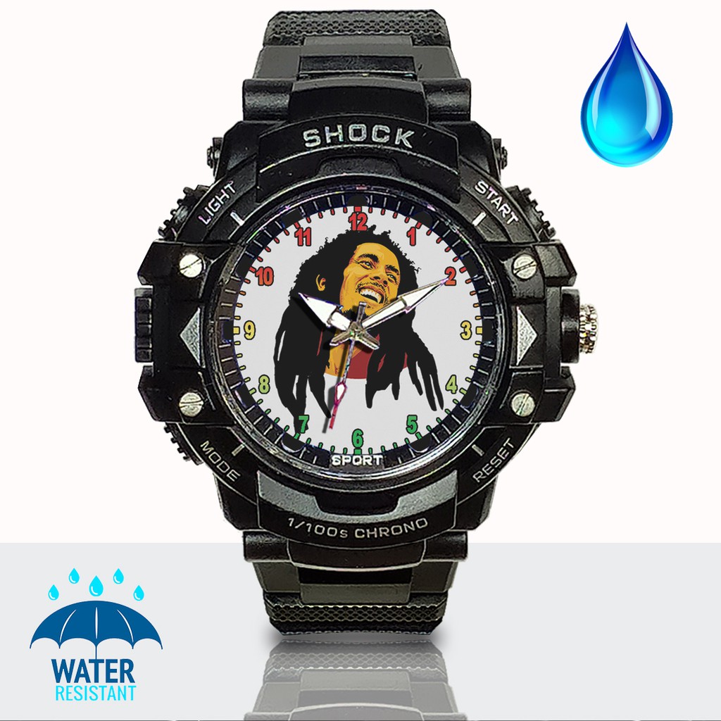 (JOS GANDOS BOS) Jam Tangan  BOB MARLEY - 3 (Exclusive)