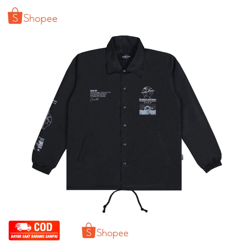 Jaket coach Dobujack Evacuation Black / Dobujack Coach /Jaket Dobujack Coach