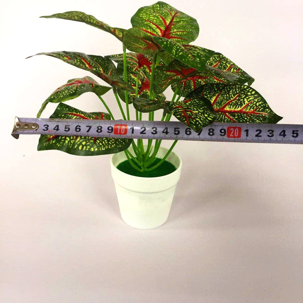 Satu7an Ornamen Bunga Plastik Tanaman hias Dekorasi Rumah Pajangan ARTIFICIAL Murah Impor pot bonsai-6