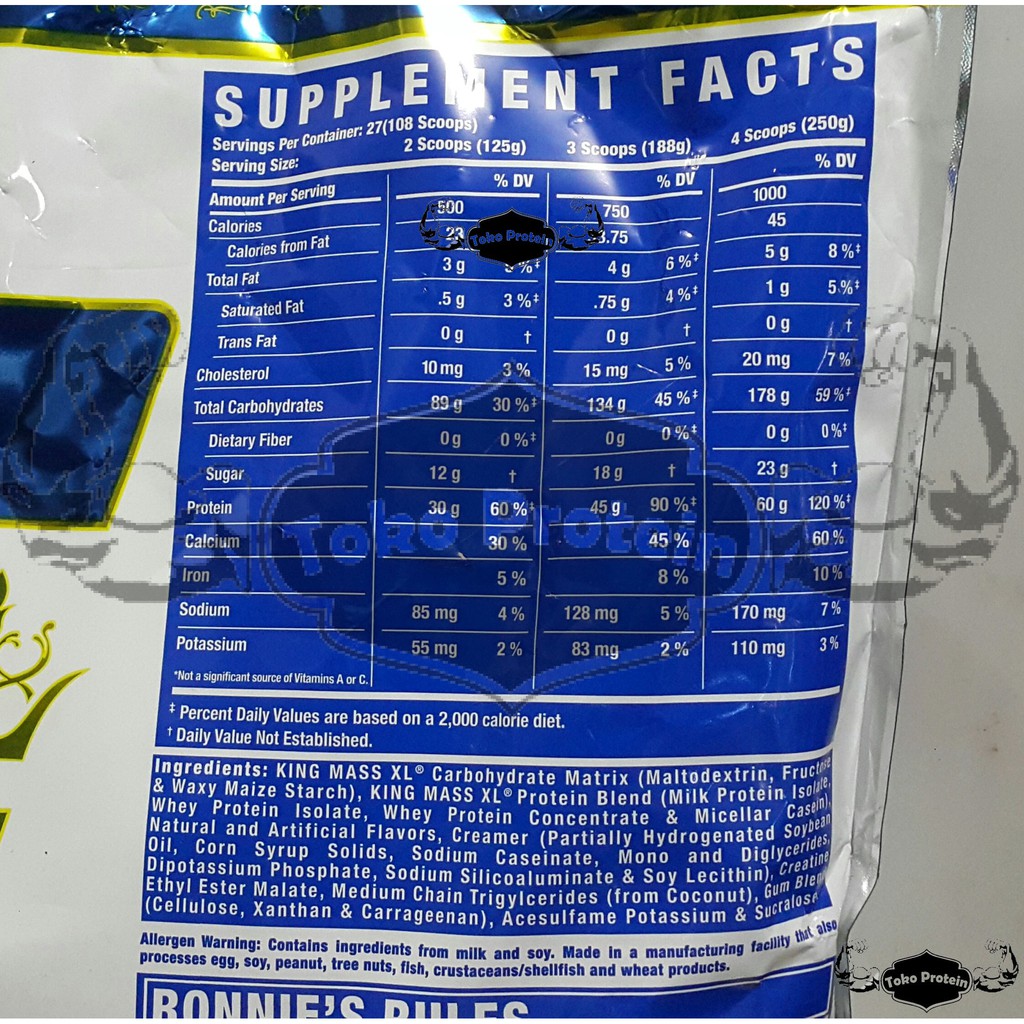 Ronnie King Mass 15 Lbs Lb 15lb 15lbs XL Cole Coleman RC Gainer
