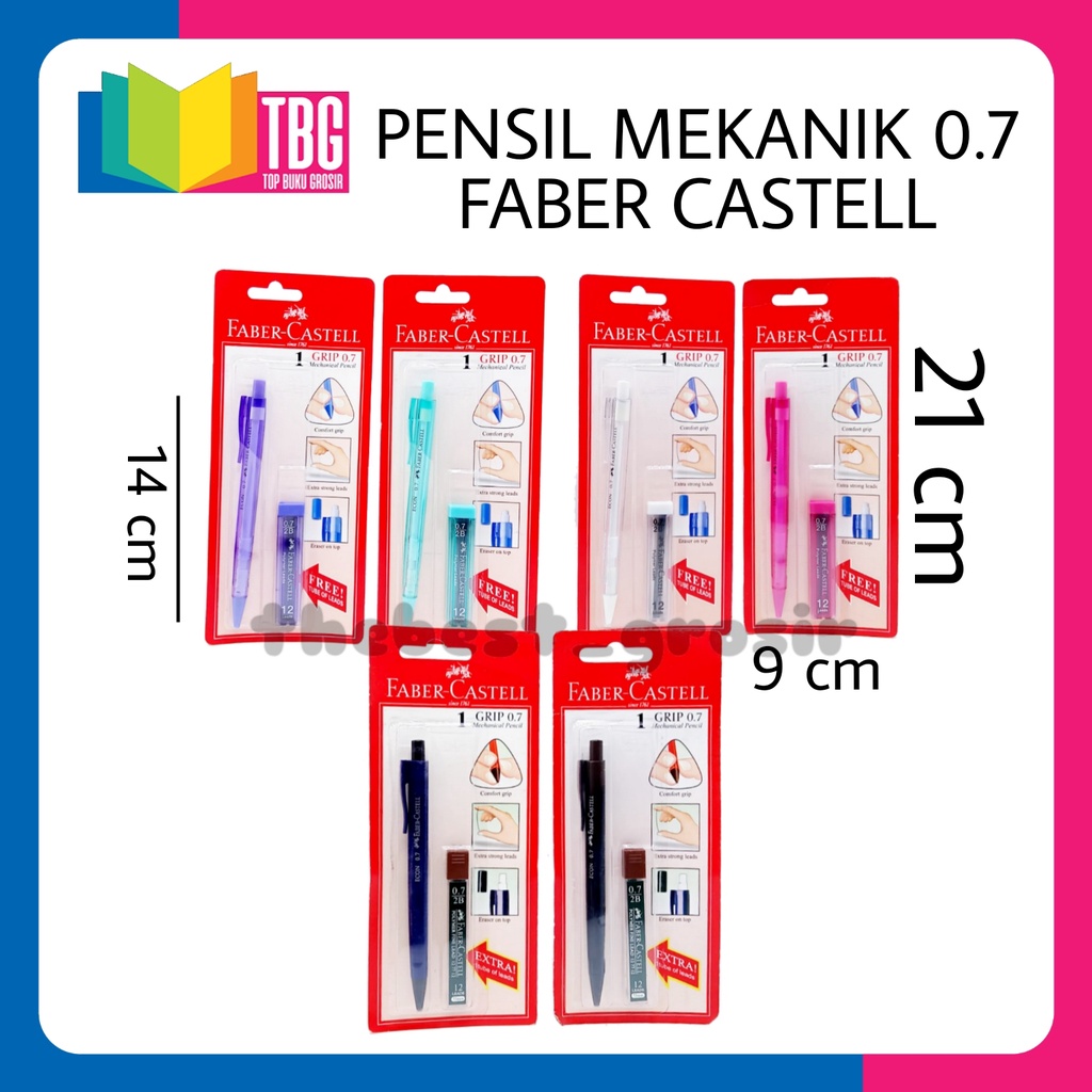 

1 PCS PENSIL MEKANIK 0.7 FABER CASTELL / PENSIL CETIKAN / MECHANICAL PENCIL