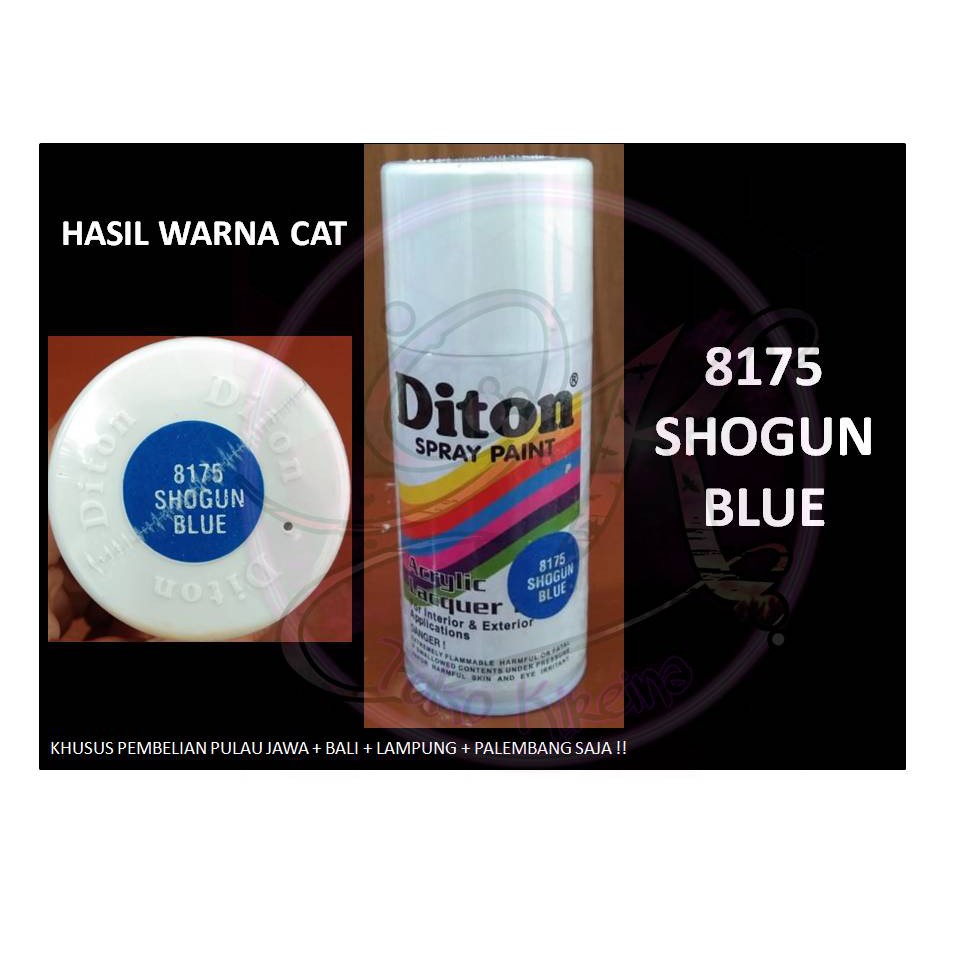 Cat Pilox Diton SHOGUN BLUE 8175 150cc warna biru metalik suzuki shogun pylox sepeda motor mobil