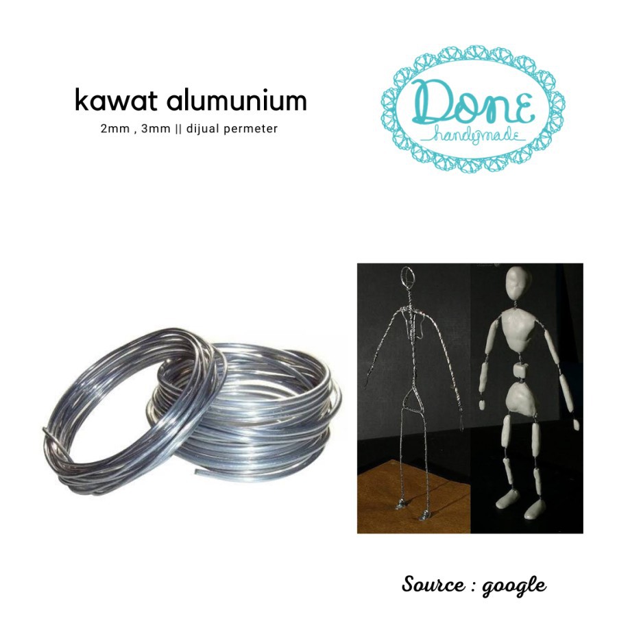 Kawat alumunium kawat kerajinan tangan doll kawat alumunium wire kawat monel