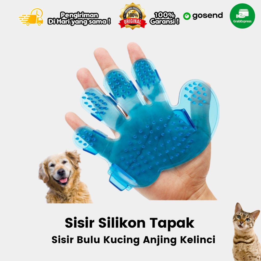 Sisir Sikat Silikon Grooming Brush Kucing Anjing