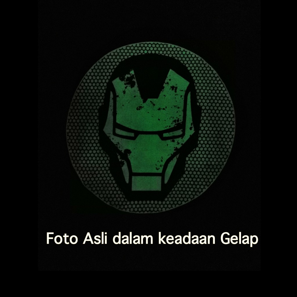 Baju Kaos Iron Man Glow in the dark Tshirt Superhero Avengers Import Premium Big Size Jumbo XXXL